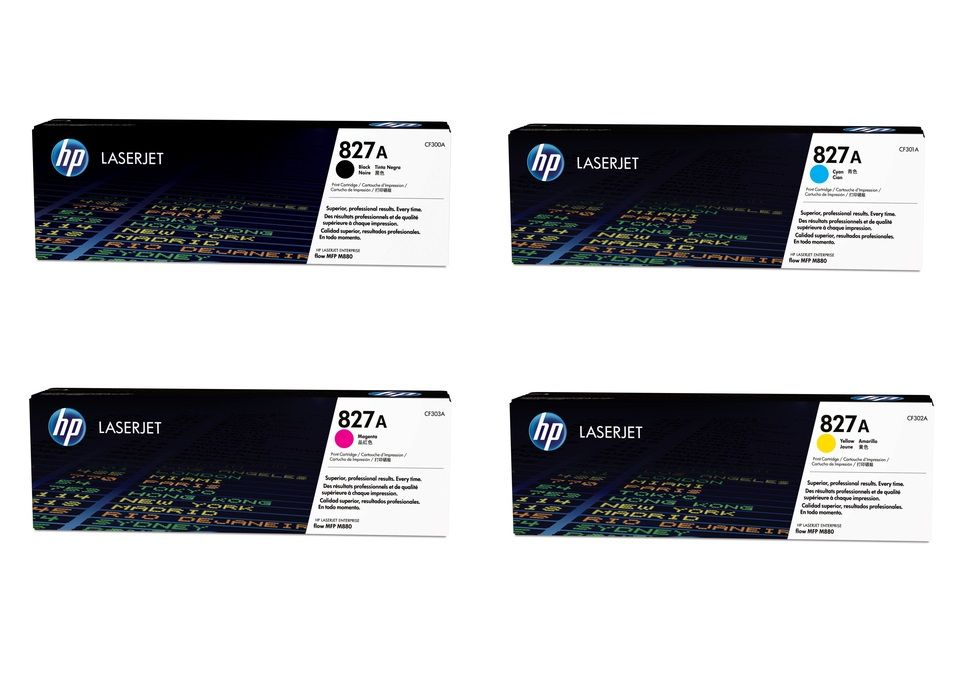 HP 827A 4 Colour Toner Cartridge Multipack