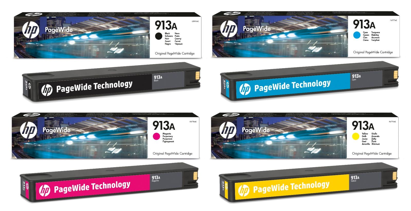 HP 913A 4 Colour Ink Cartridge Multipack