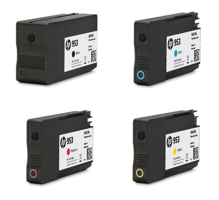 HP 953 4 Colour Ink Cartridge Multipack (6ZC69AE)