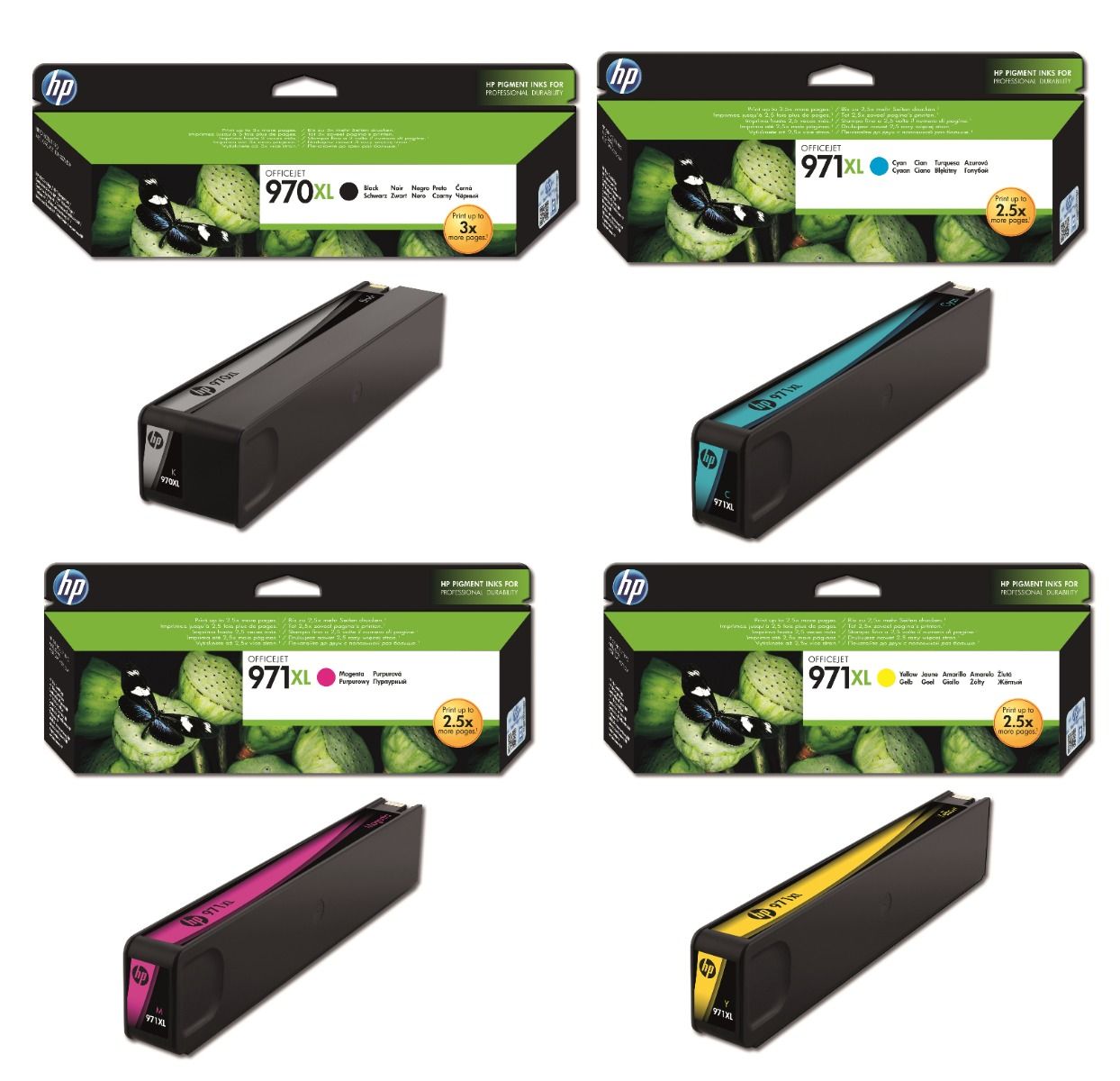 HP 970XL / 971XL High Capacity 4 Colour Ink Cartridge Multipack