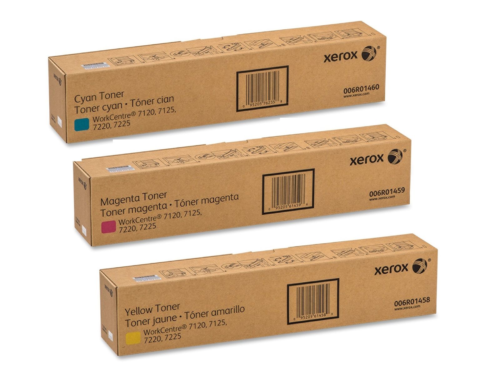 Xerox 006R014 3 Colour Toner Cartridge Multipack