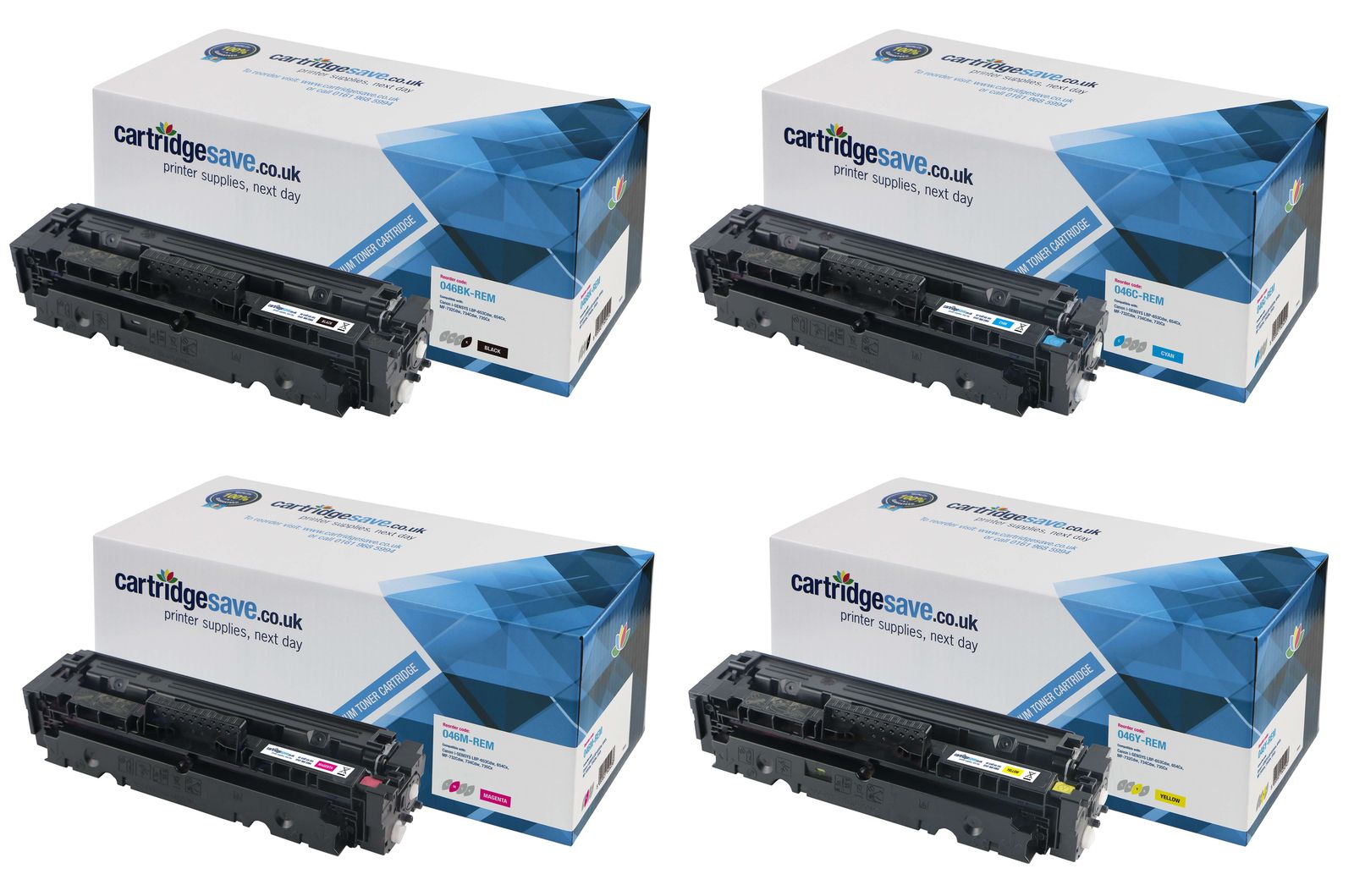 Compatible Canon 046 4 Colour Toner Cartridge Multipack