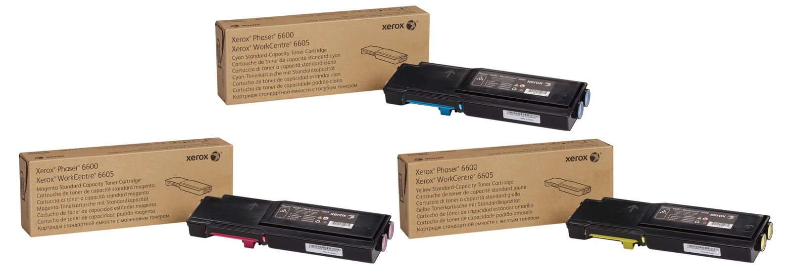 Xerox 106R0224 3 Colour Toner Cartridge Multipack