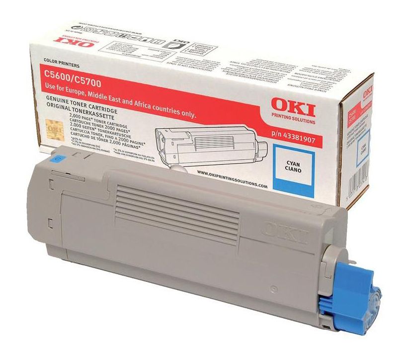 Oki 43381907 Cyan Toner Cartridge