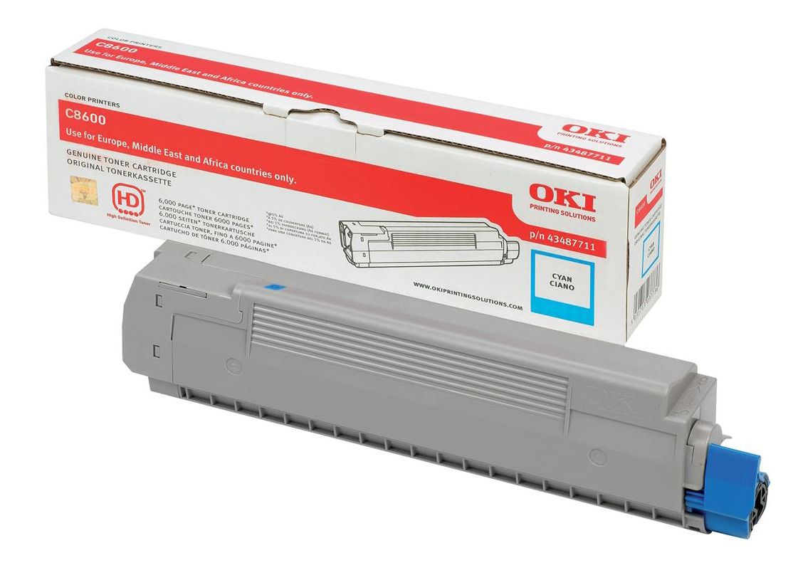 Oki 43487711 Cyan Toner Cartridge