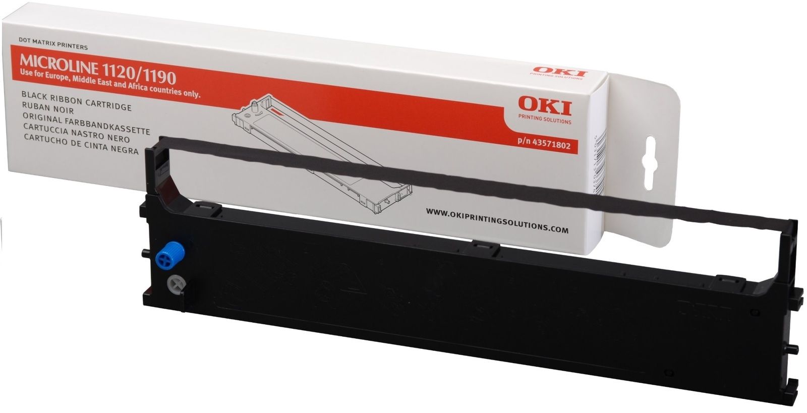 OKI 43571802 Black Ribbon Cartridge