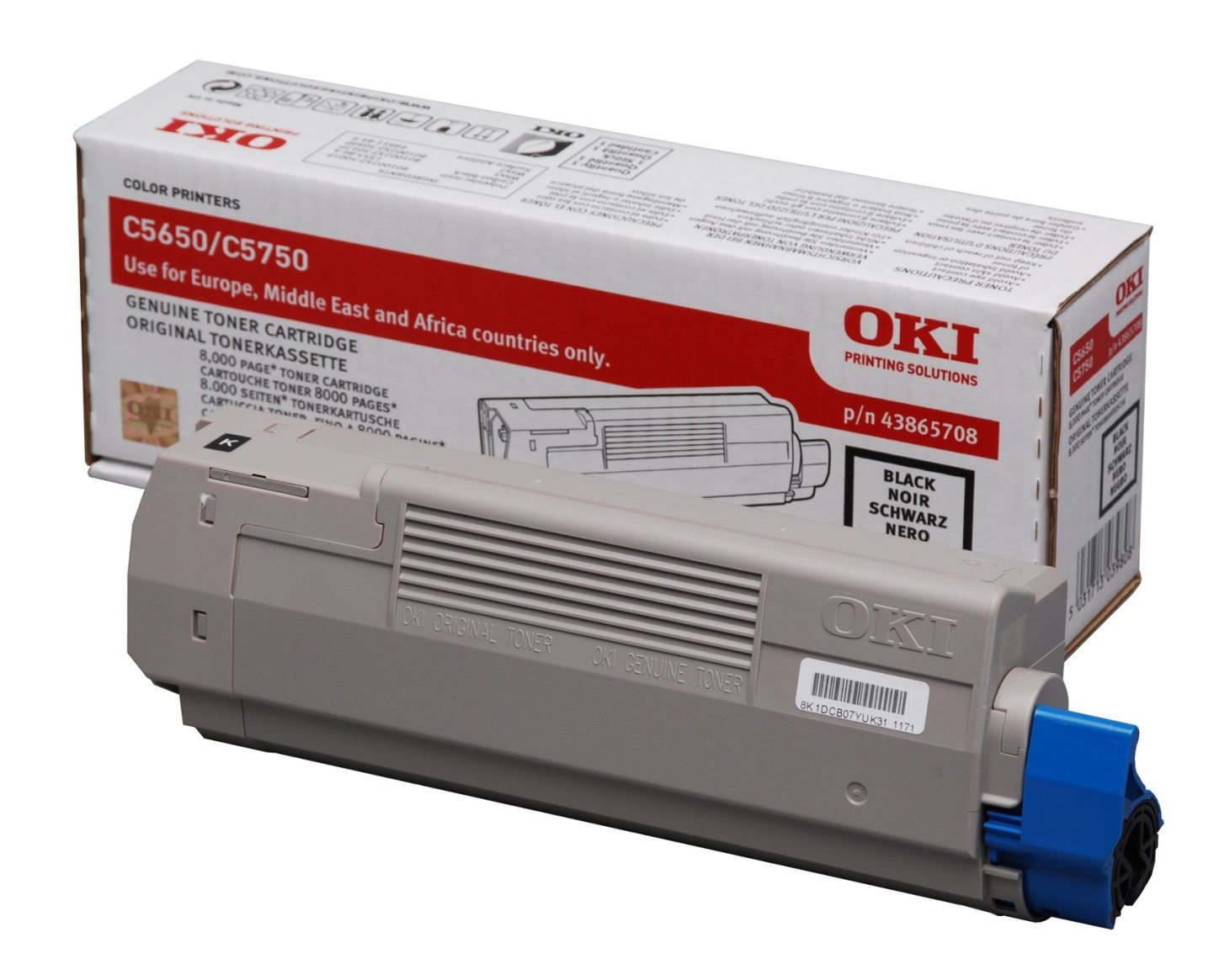 OKI 43865708 Black Toner Cartridge