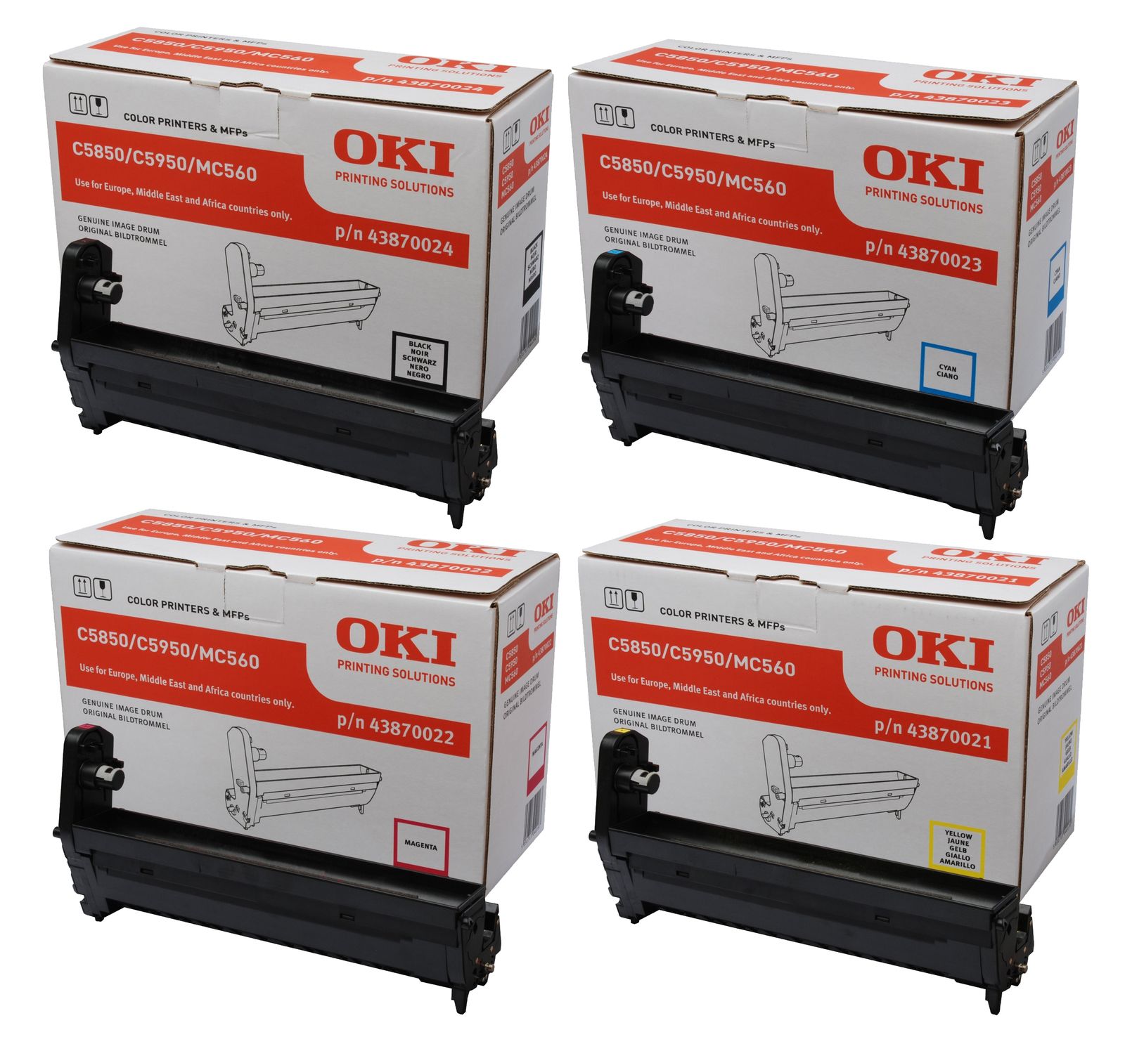 Oki 4387002 4 Colour Image Drum Multipack