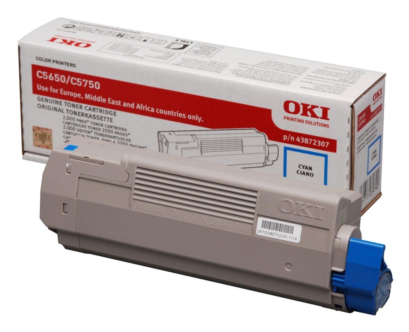 OKI 43872307 Cyan Toner Cartridge