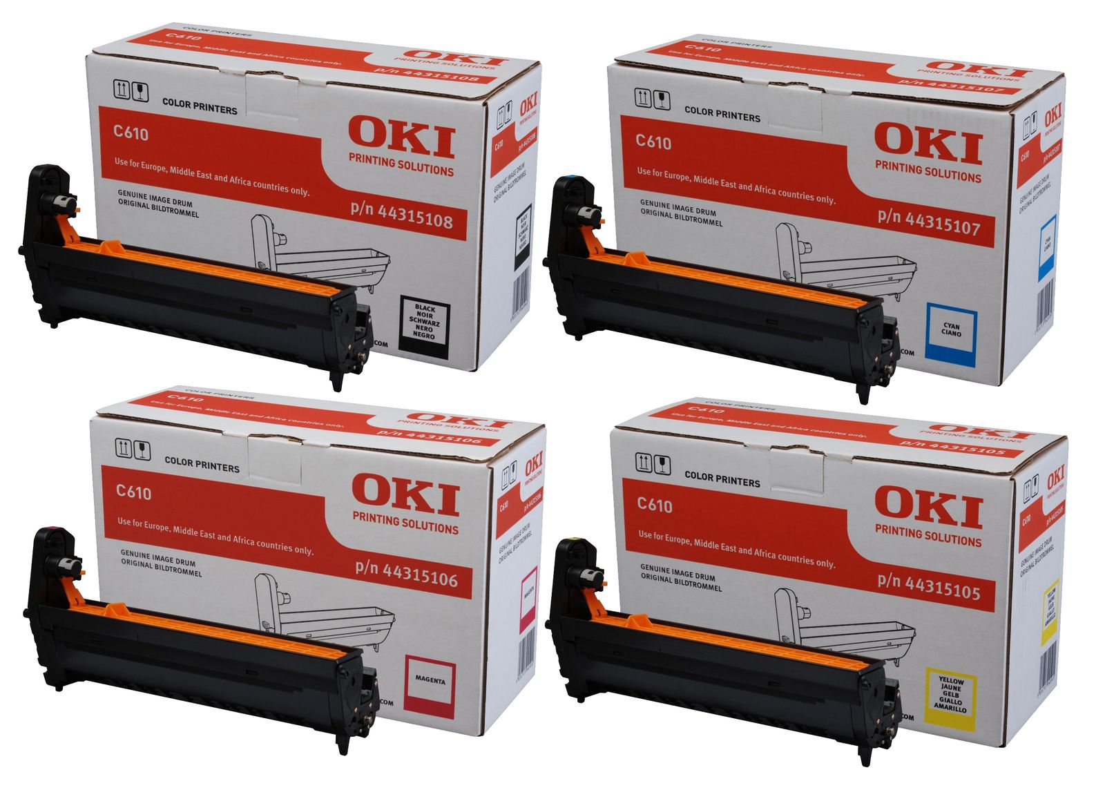 Oki 4431510 4 Colour Image Drum Multipack