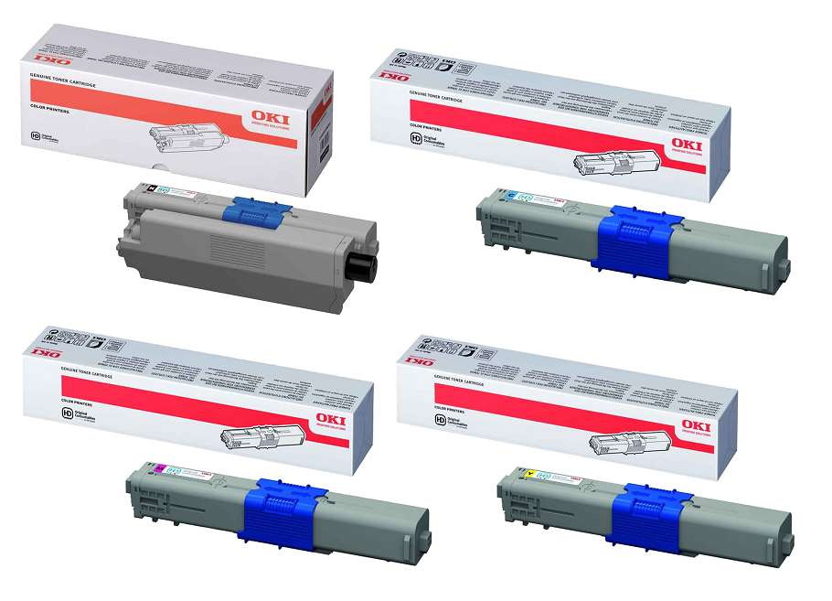 Oki 4446970 4 Colour Toner Cartridge Multipack