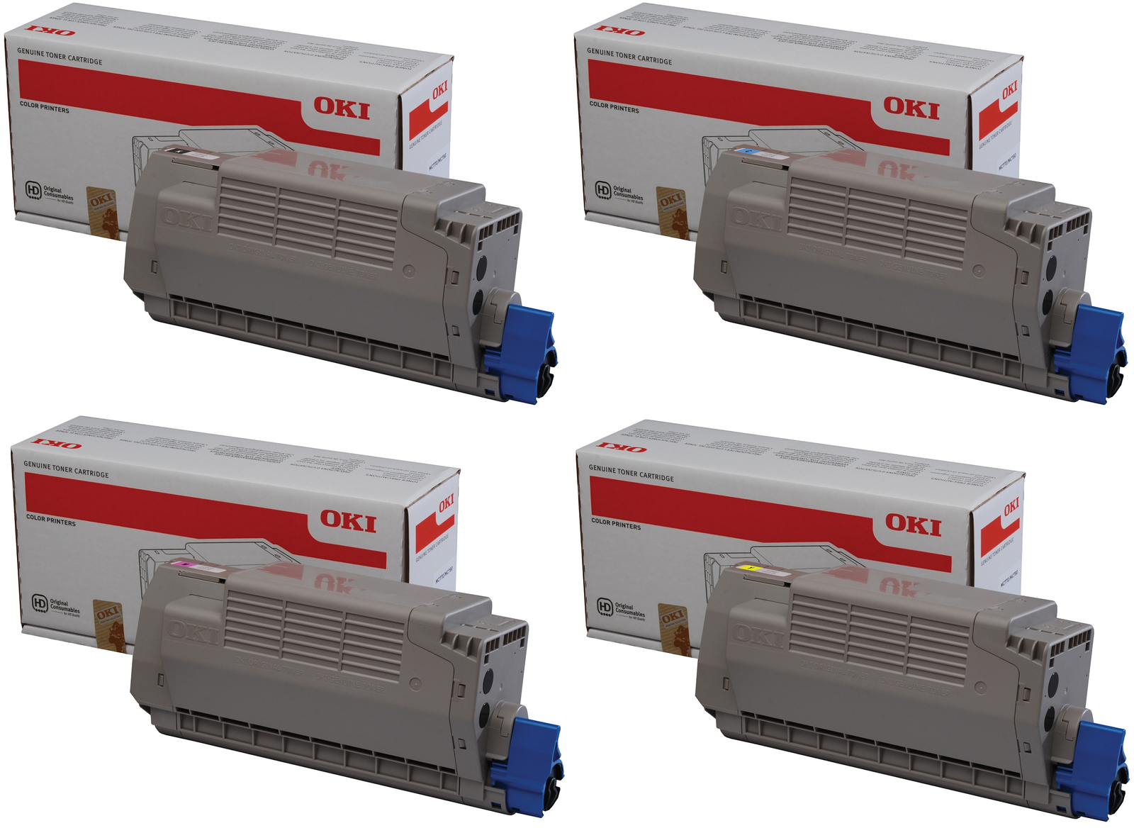 Oki 4539620 High Capacity 4 Colour Toner Cartridge Multipack