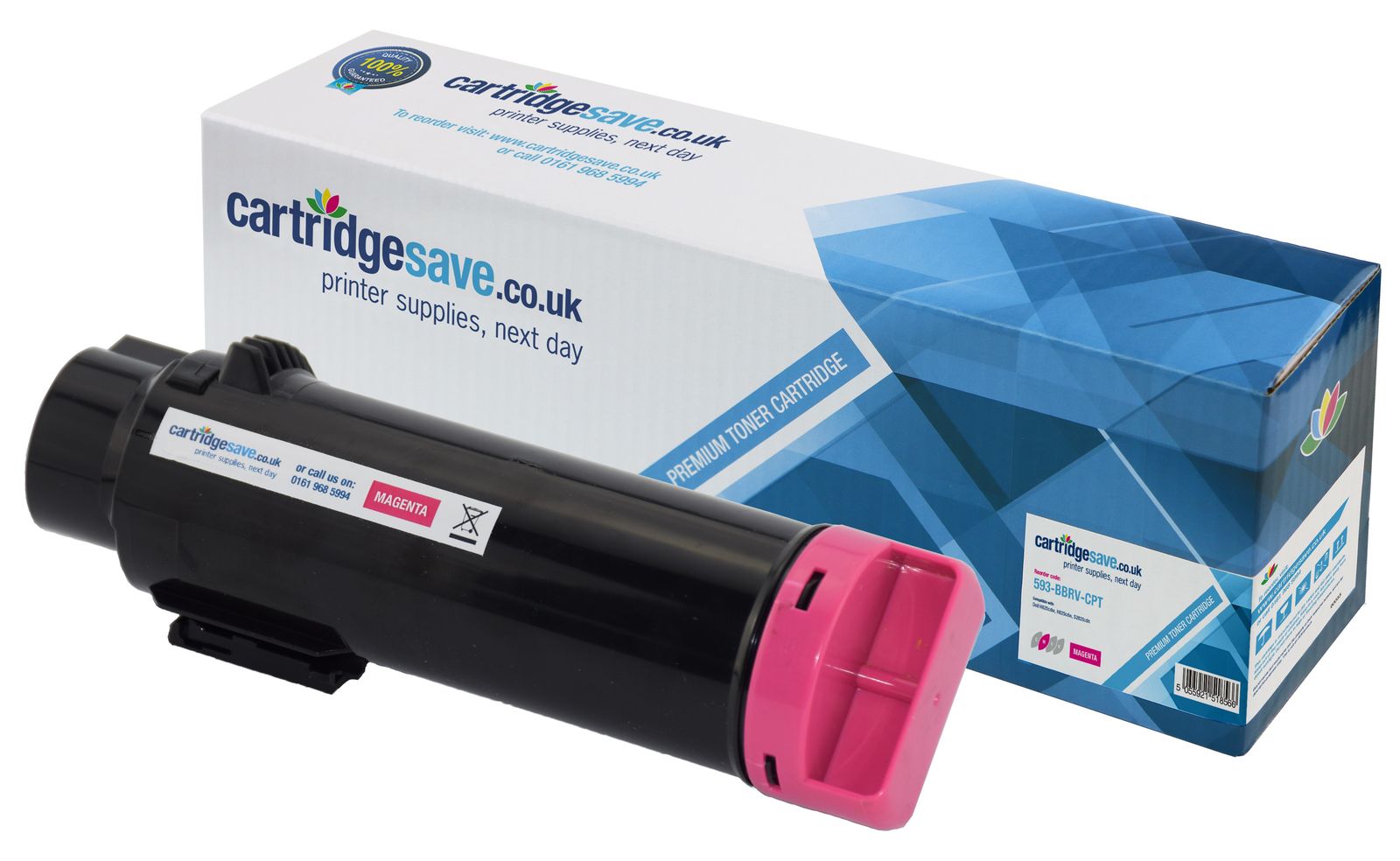 Compatible Dell 593-BBRV High Capacity Magenta Toner Cartridge