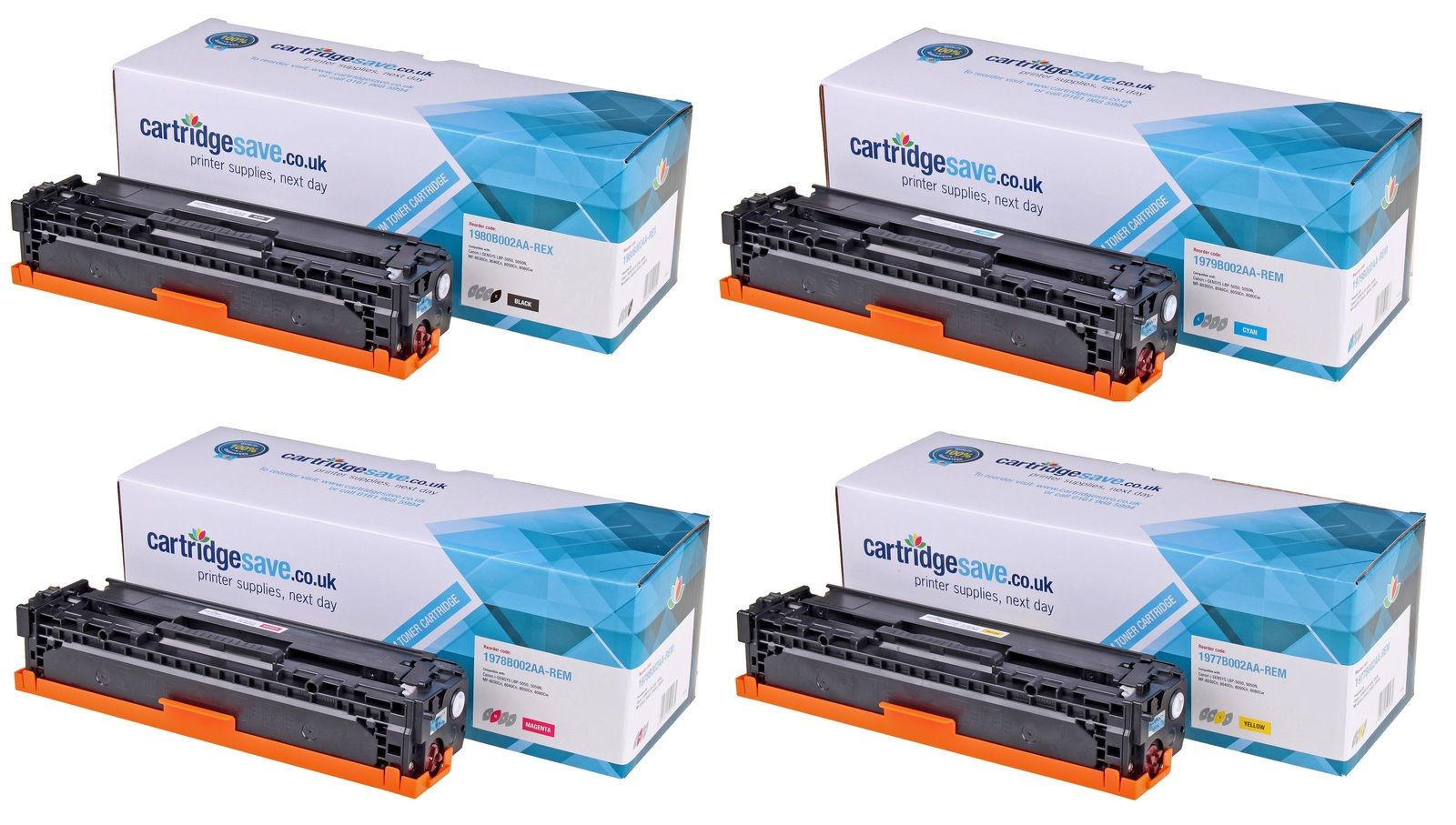 Compatible Canon 716 4 Colour Toner Cartridge Multipack