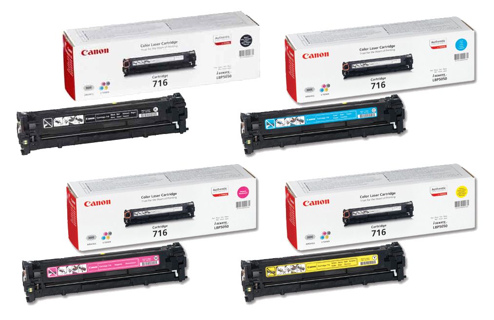 Canon 716 4 Colour Toner Cartridge Multipack