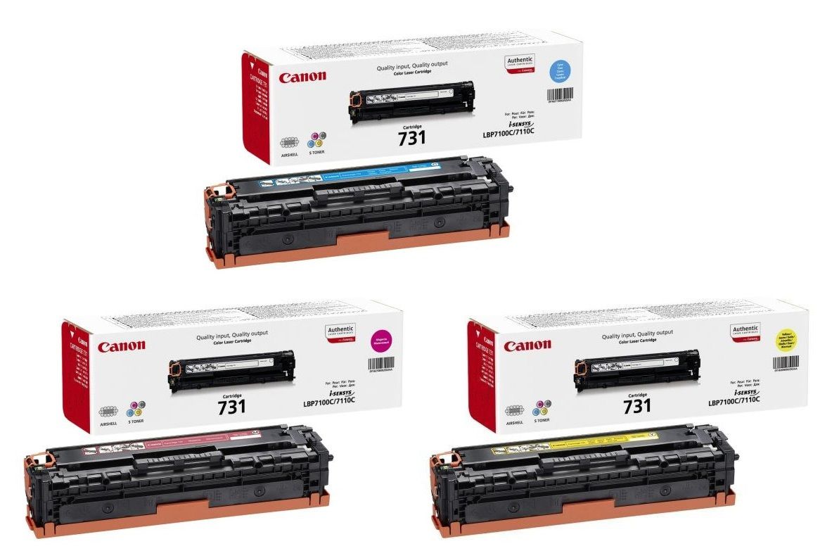 Canon 731 3 Colour Toner Cartridge Multipack