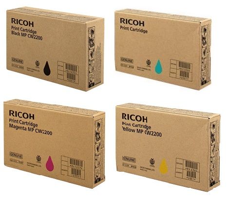 Ricoh 84163 4 Colour Ink Cartridge Multipack