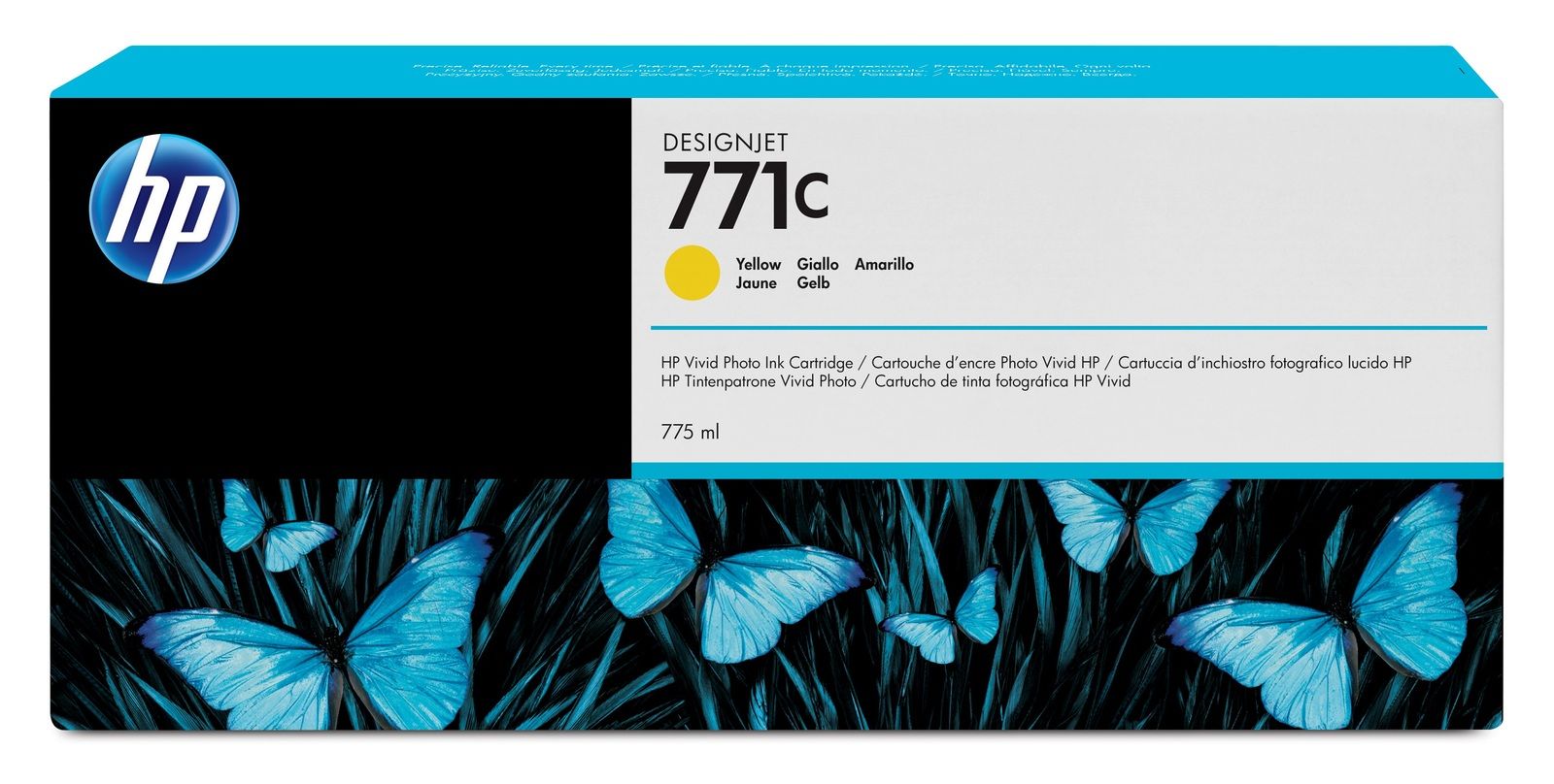 HP 771C Yellow Ink Cartridge - (B6Y10A)