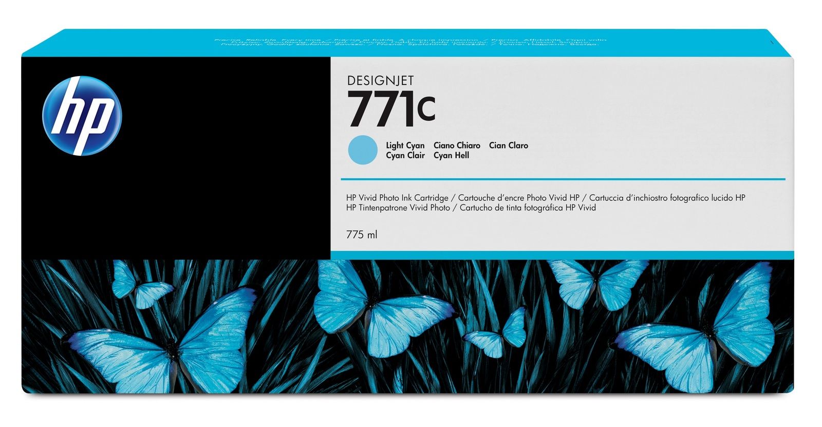 HP 771C Light Cyan Ink Cartridge - (B6Y12A)