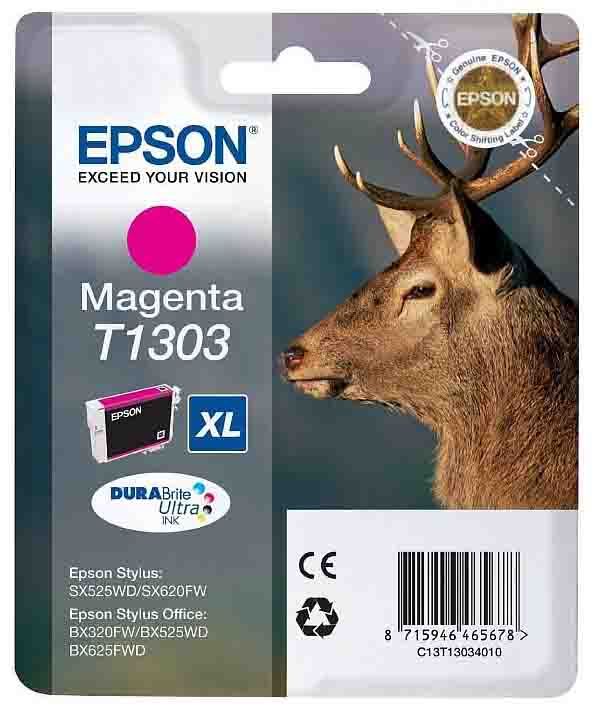 Epson T1303 Extra High Capacity Magenta Ink Cartridge - (Stag)