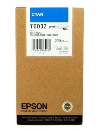 Epson T6032 High Capacity Cyan Ink Cartridge - (C13T603200)