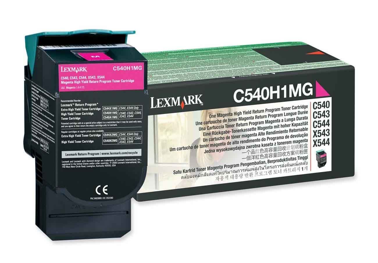 Lexmark C540H1MG High Capacity Magenta Return Program Toner Cartridge