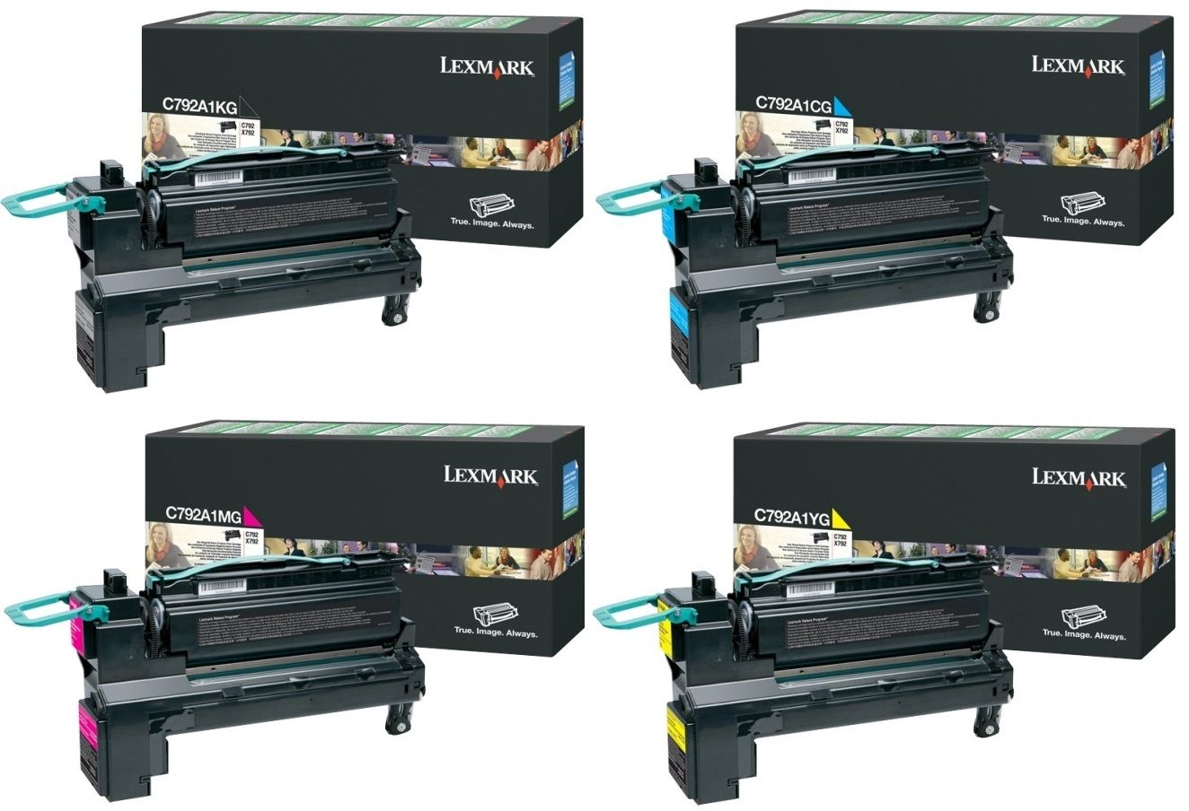 Lexmark C792A1 4 Colour Return Program Toner Cartridge Multipack