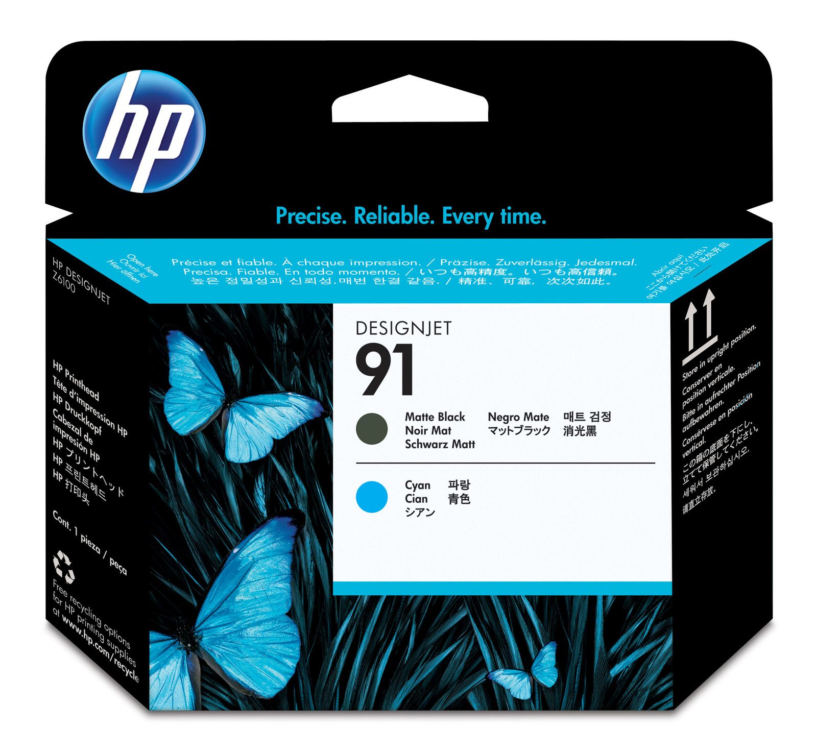 HP 91 Matte Black and Cyan Printhead (C9460A)