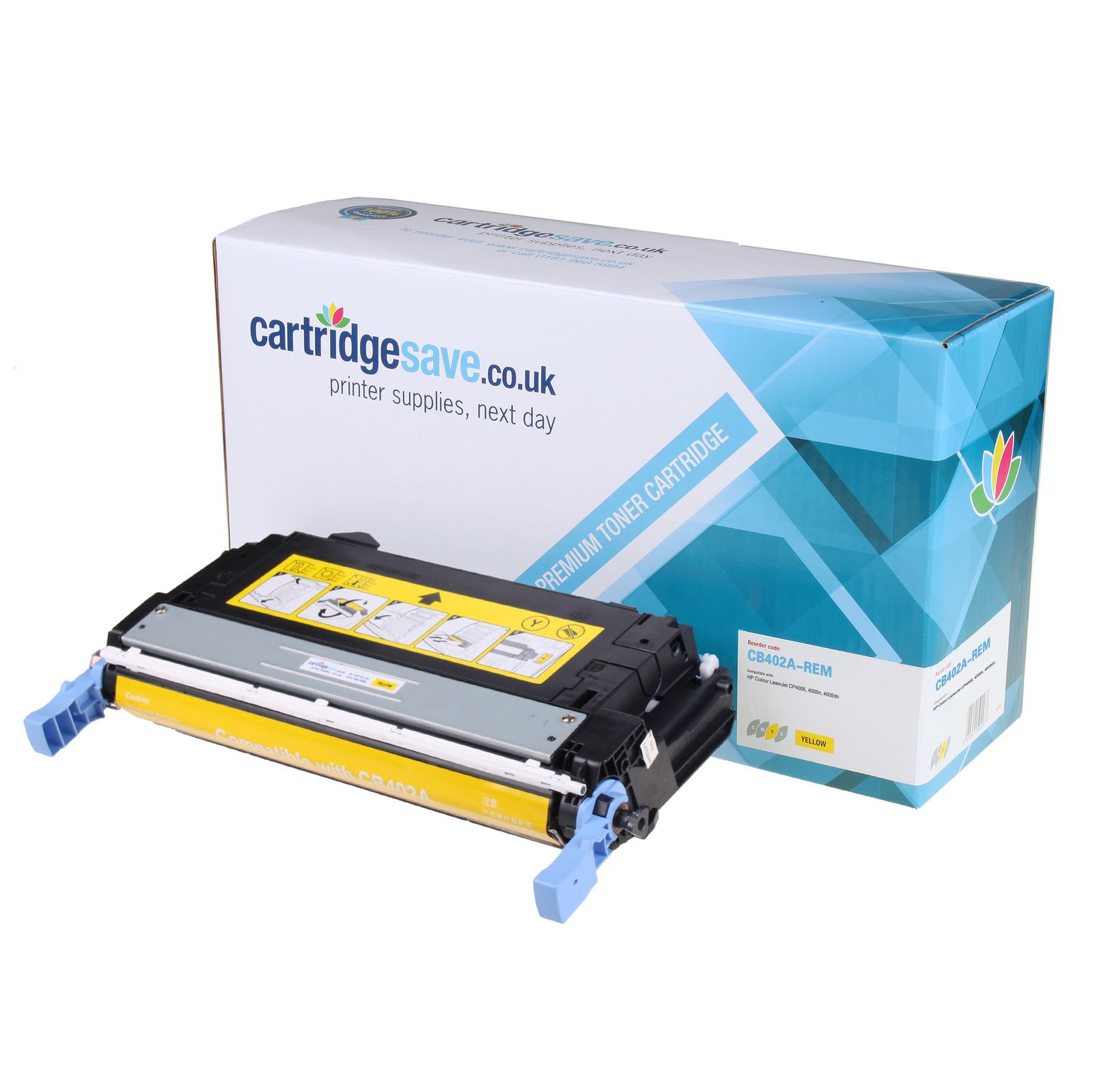 Compatible HP 642A Yellow Toner Cartridge - (CB402A)