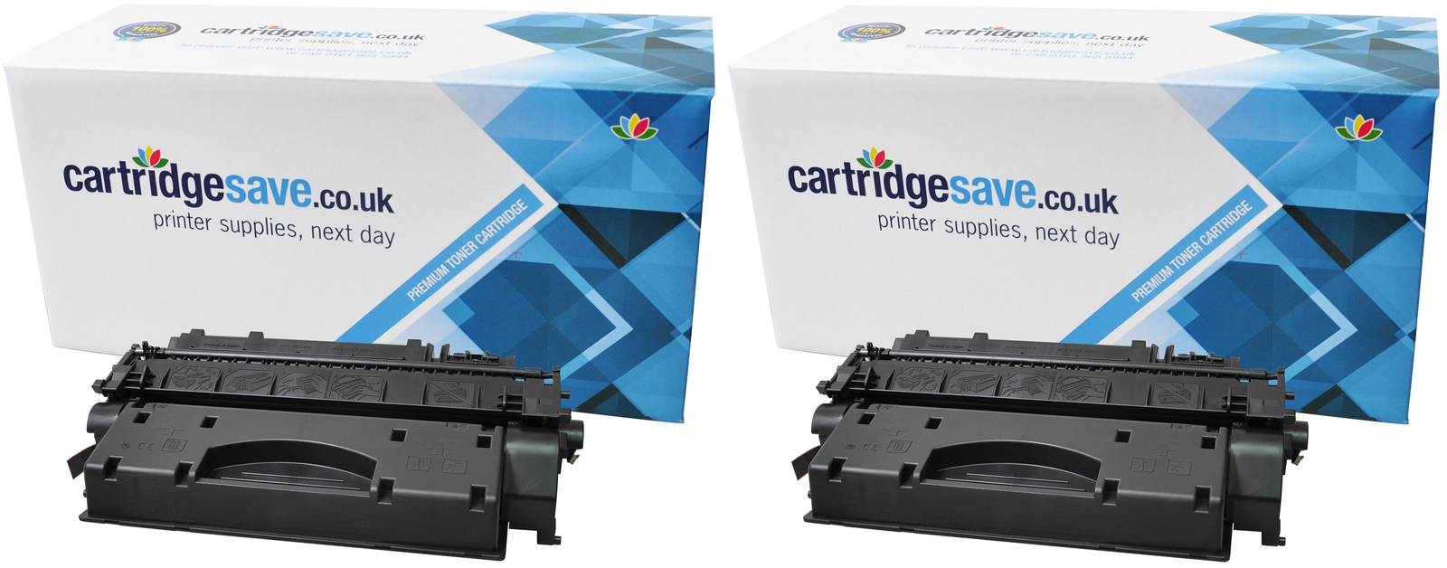 Compatible HP 05X High Capacity Black Toner Cartridge Twin Pack (CE505XD)