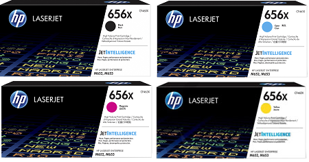 HP 656X High Capacity 4 Colour Toner Cartridge Multipack