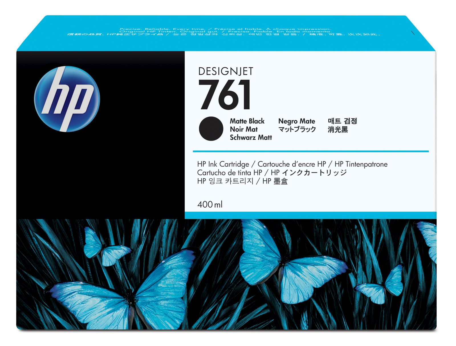 HP 761 Matte Black Ink Cartridge - (CM991A)