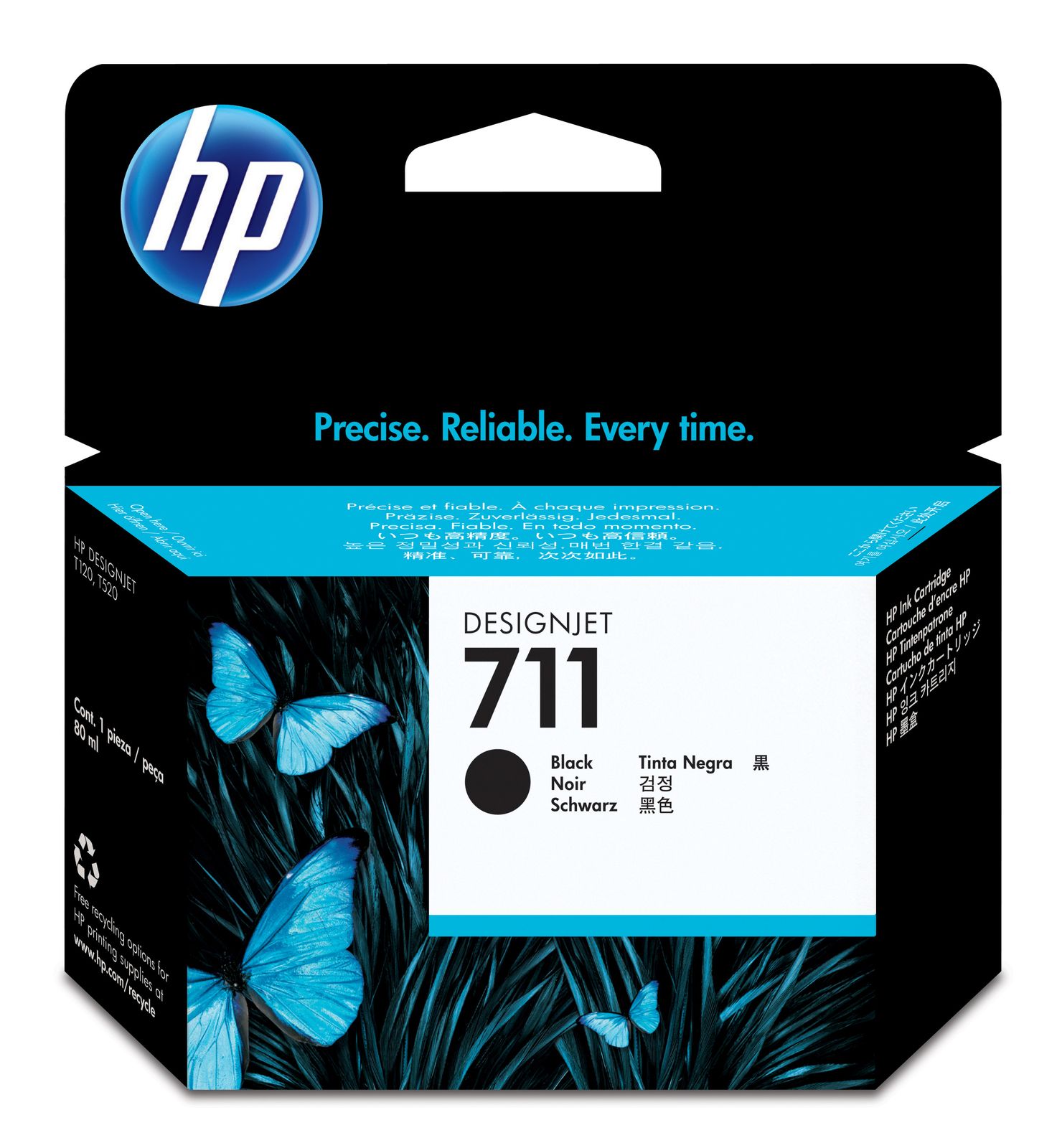 HP 711 High Capacity Black Ink Cartridge - (CZ133A)