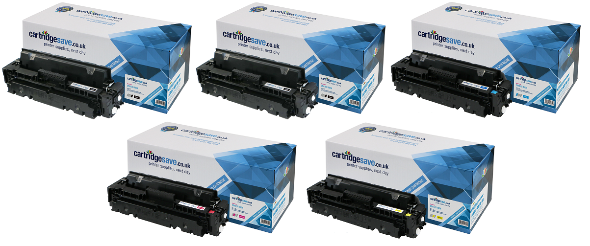 Compatible HP 410X 5 Colour High Capacity Toner Cartridge Multipack