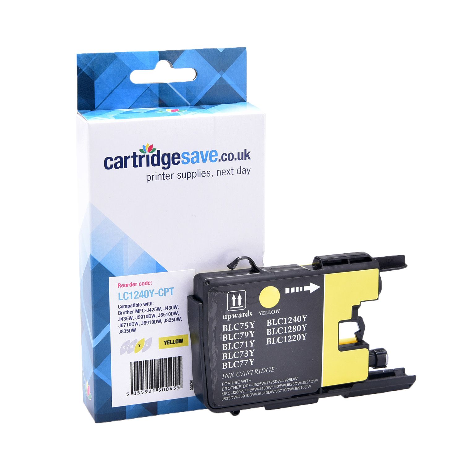 Compatible Brother LC1240Y Yellow Ink Cartridge