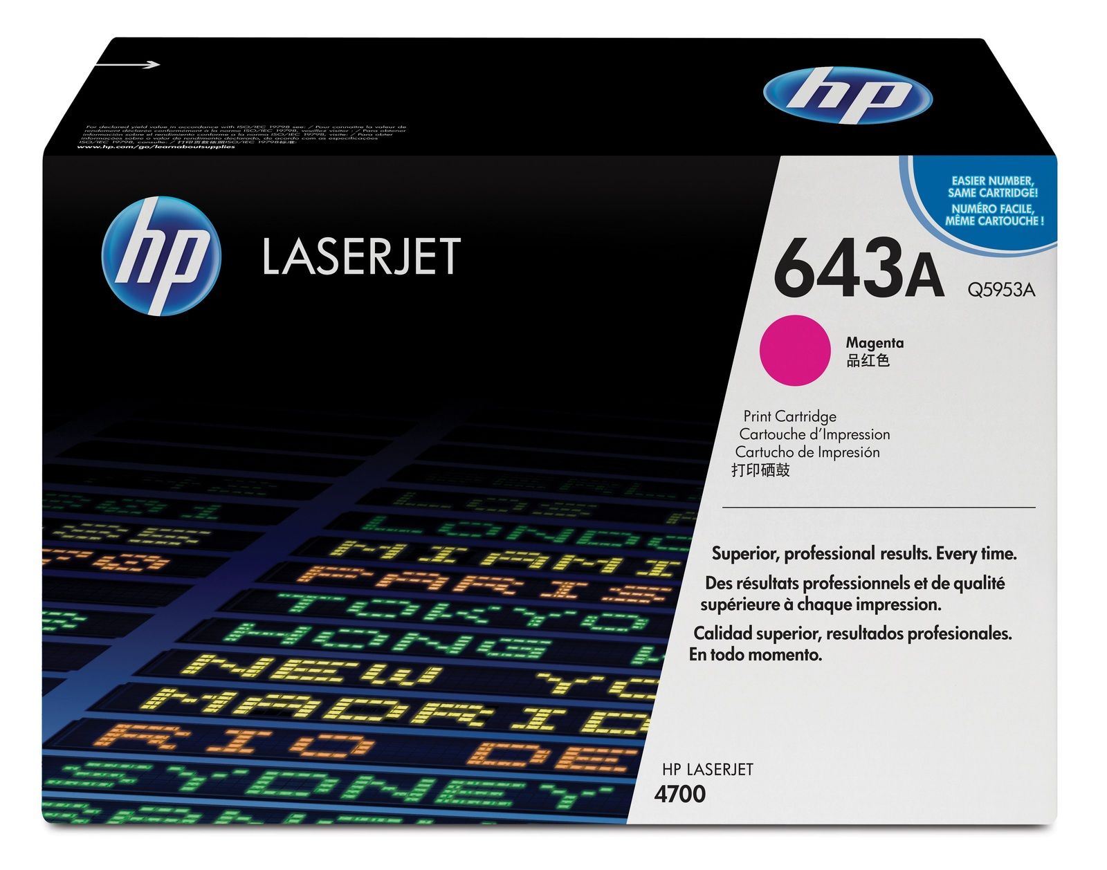 HP 643A Magenta Toner Cartridge - (Q5953A)