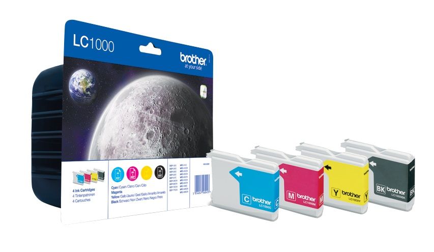 Brother LC1000 4 Colour Ink Cartridge Multipack