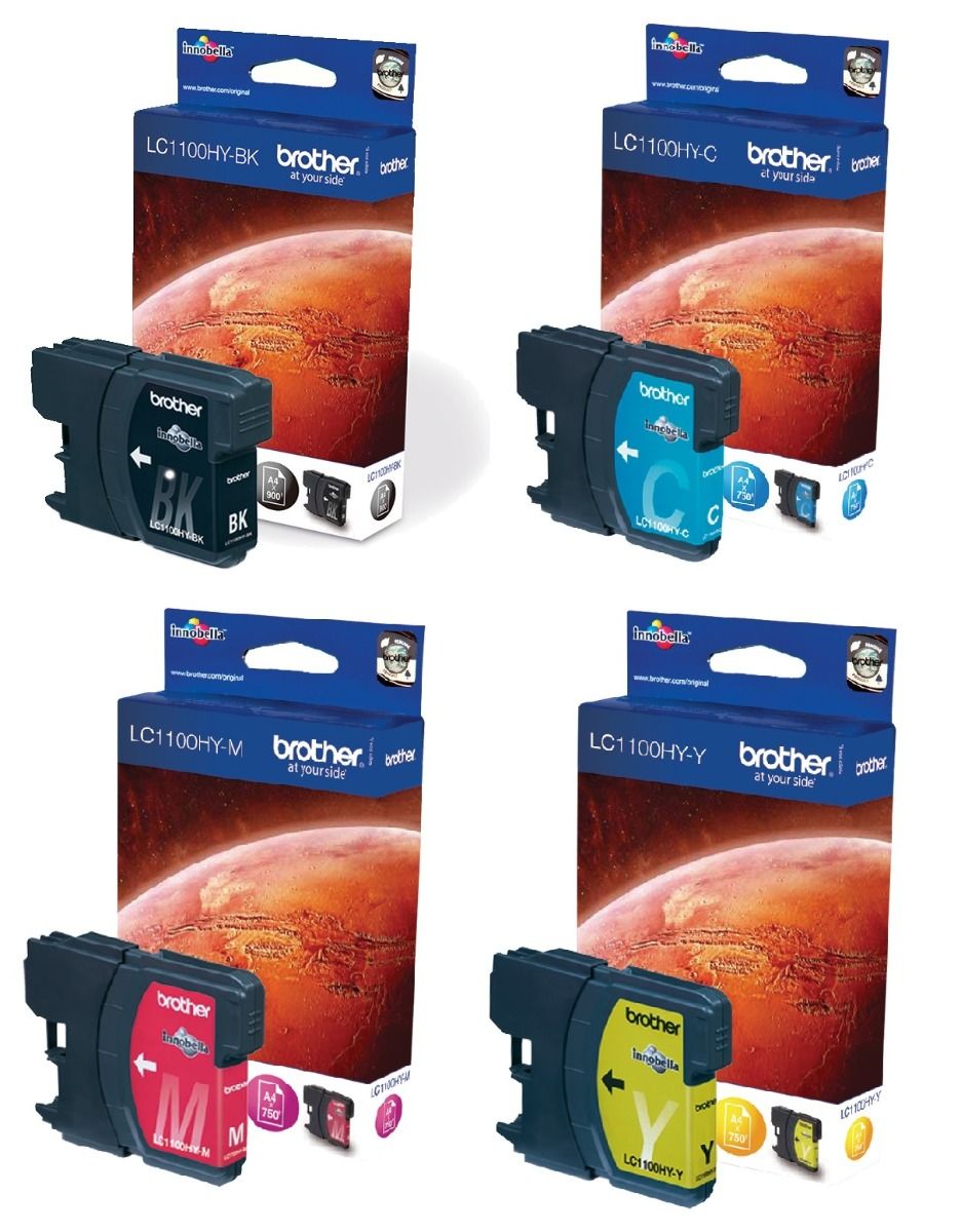 Brother LC1100 High Capacity 4 Colour Ink Cartridge Multipack