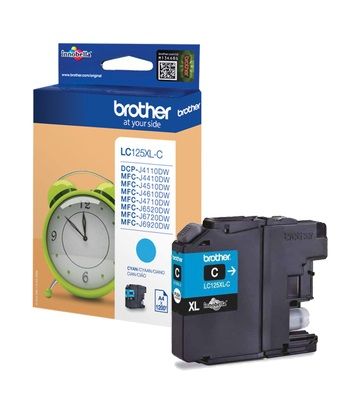 Brother LC125XL High Capacity Cyan Ink Cartridge (LC-125XLC)