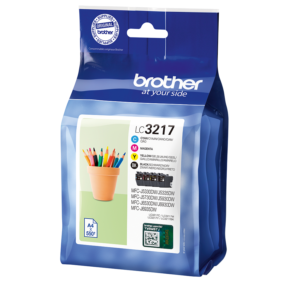 Brother LC3217 4 Colour Ink Cartridge Multipack