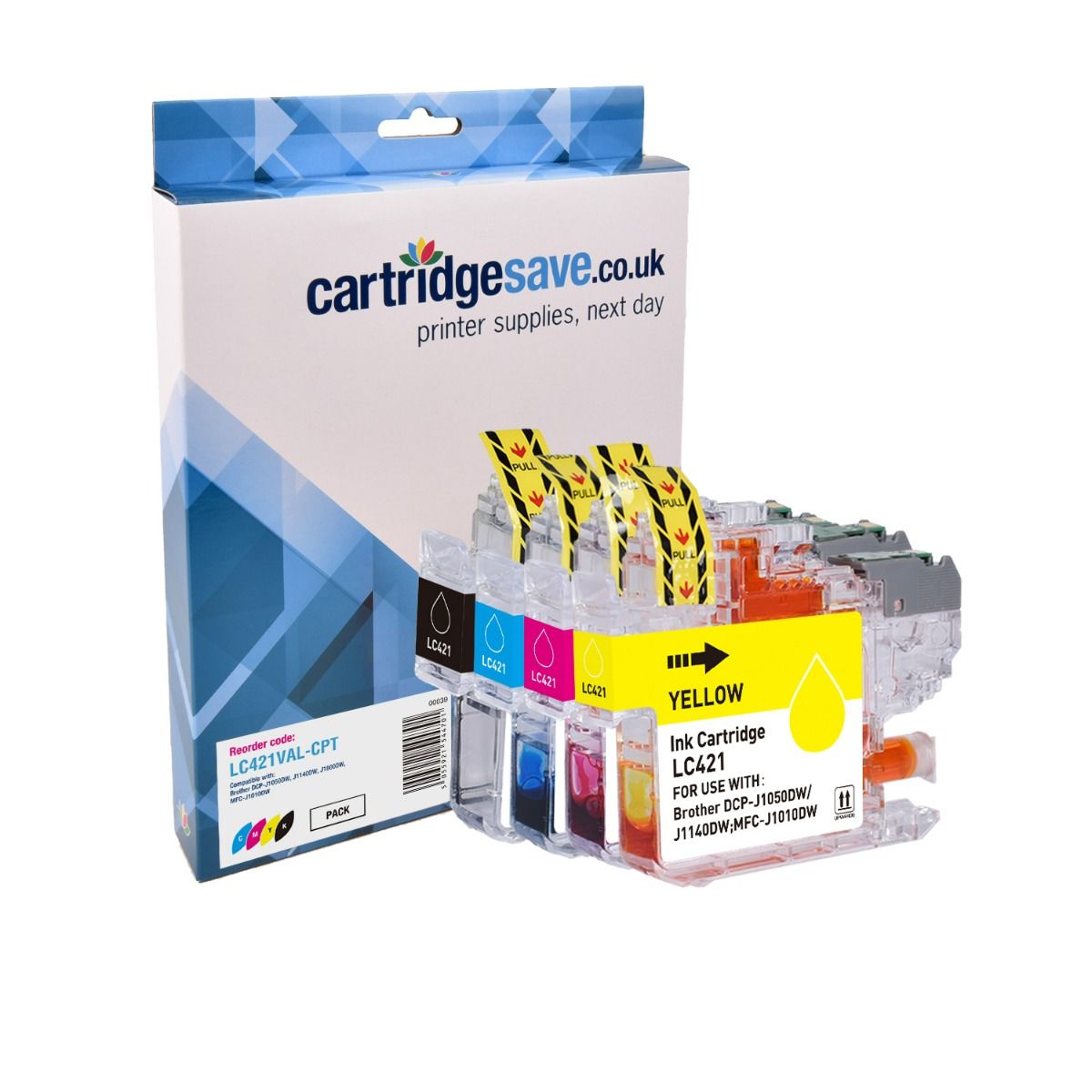 Compatible Brother LC421 4 Colour Ink Cartridge Multipack