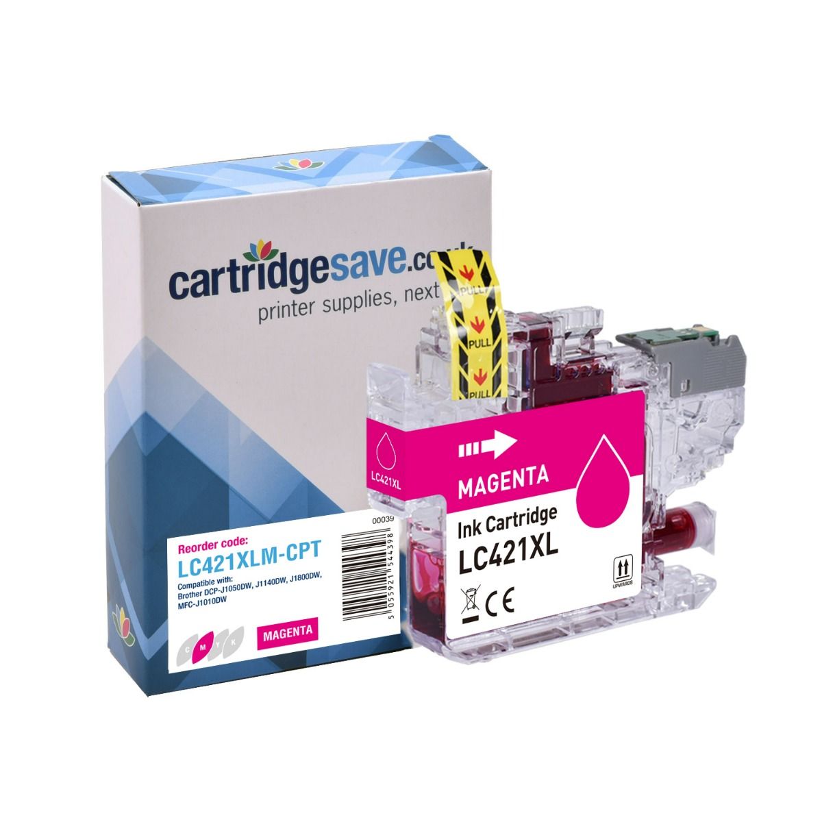 Compatible Brother LC421XL High Capacity Magenta Ink Cartridge - (LC421XLM)