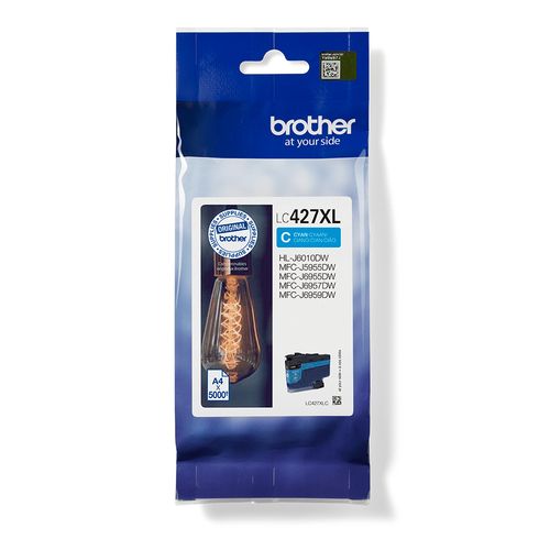 Brother LC427XLC High Capacity Cyan Ink Cartridge