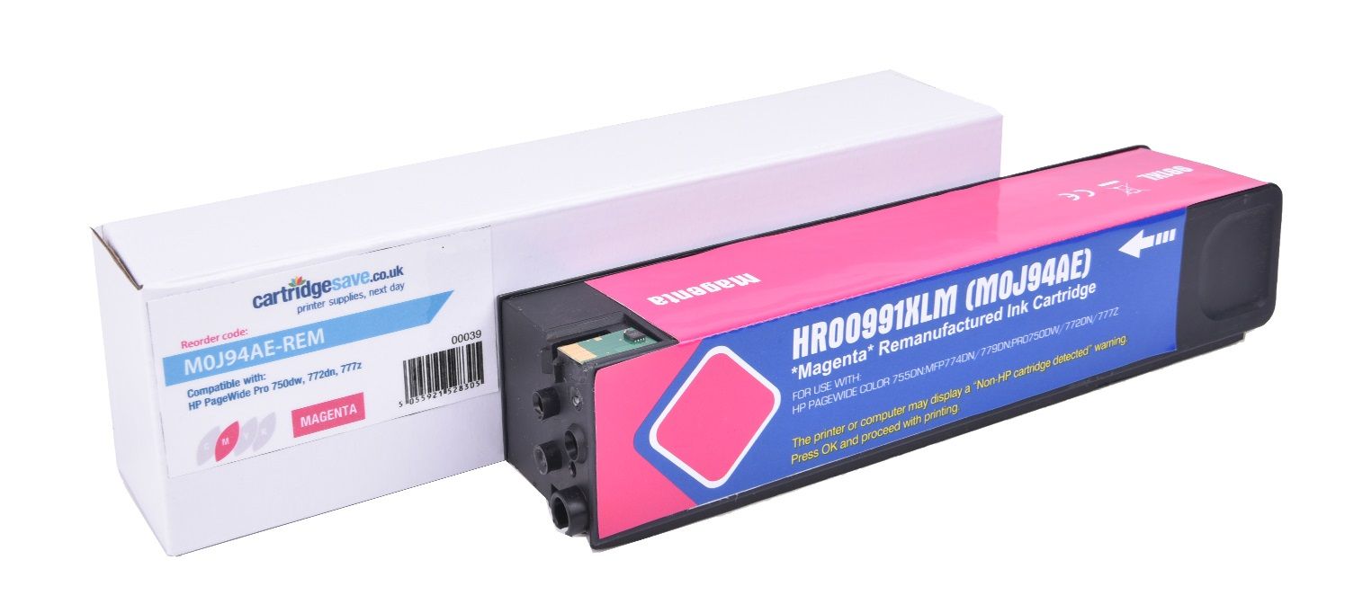 Compatible HP 991X High Capacity Magenta Ink Cartridge - (M0J94AE)