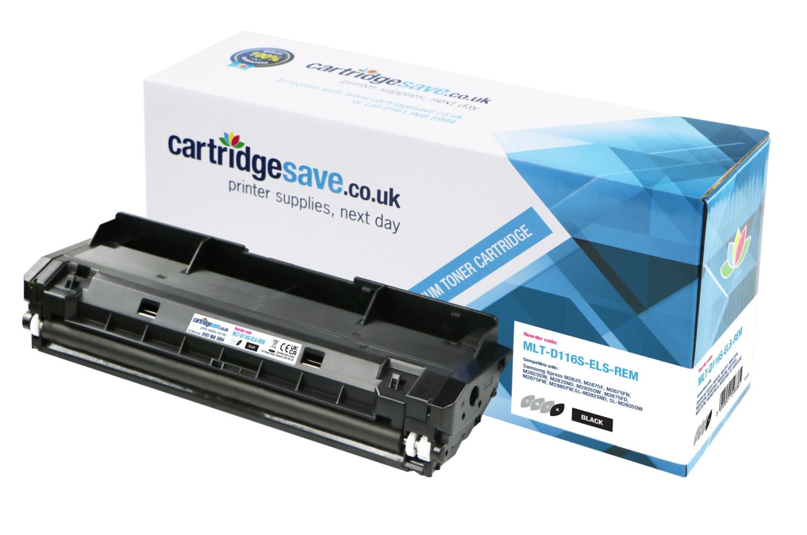 Compatible Samsung 116S Black Toner Cartridge (MLT-D116S/ELS)