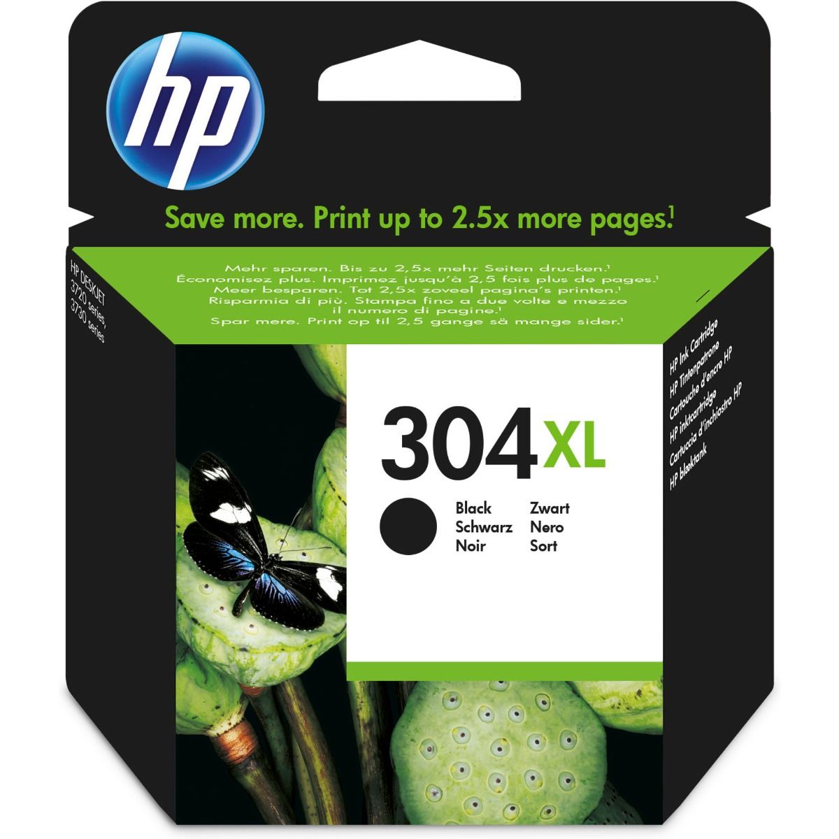 HP 304XL High Capacity Black Ink Cartridge - (N9K08AE)