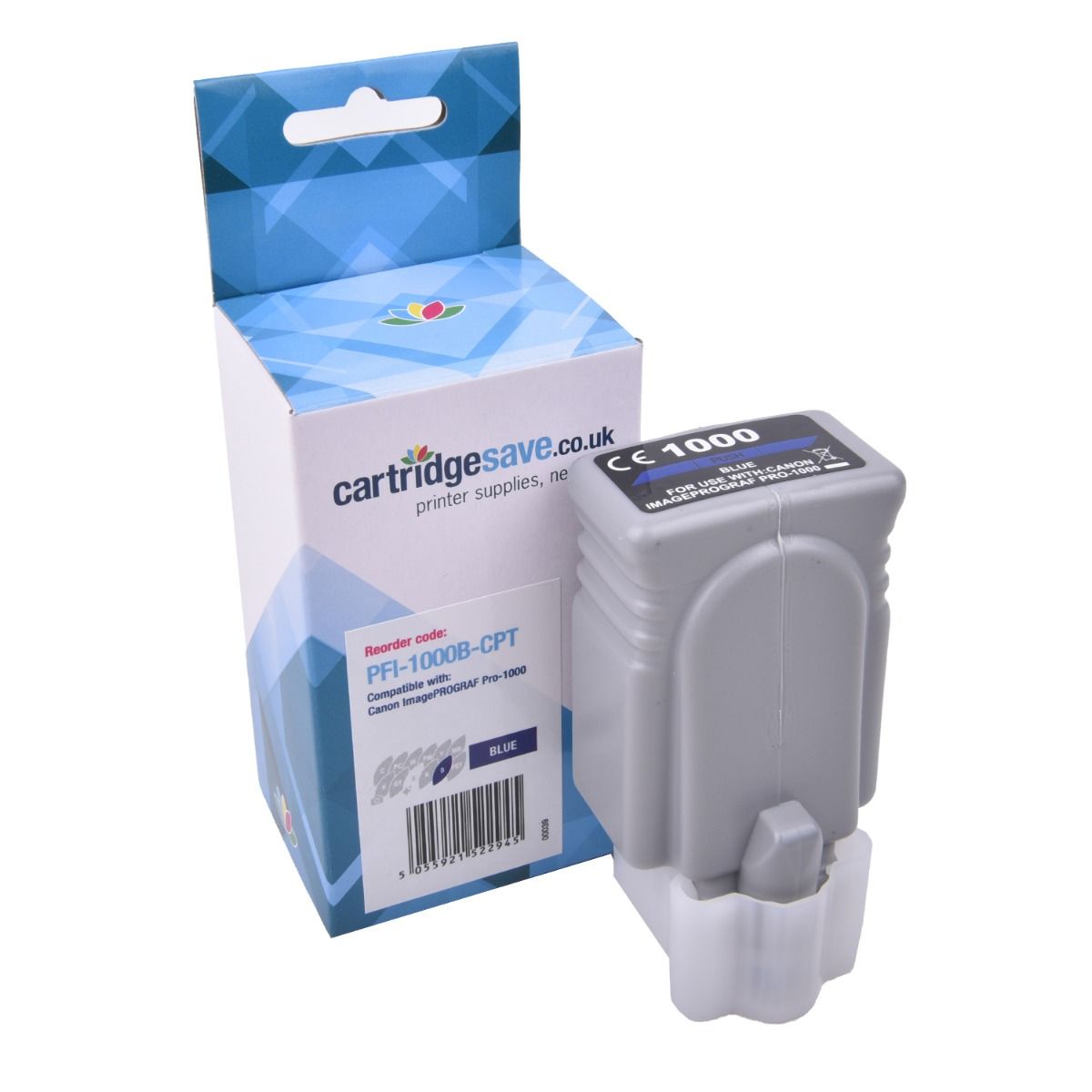 Compatible Canon PFI-1000B Blue Ink Cartridge - (0555C001)