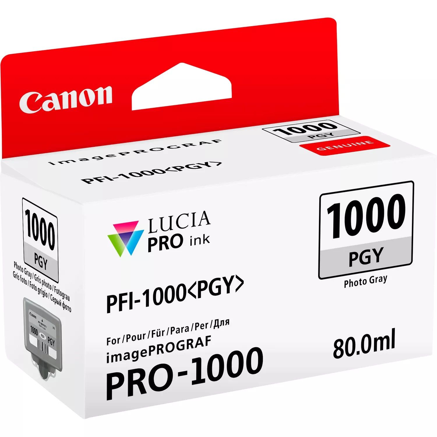 Canon PFI-1000PGY Photo Grey Ink Cartridge - (0553C001)