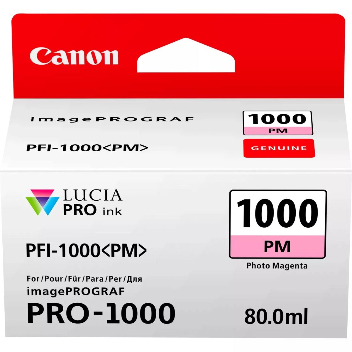 Canon PFI-1000PM Photo Magenta Ink Cartridge - (0551C001)