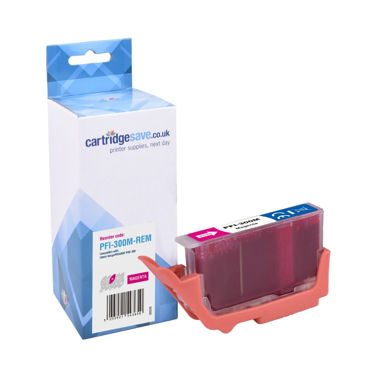 Compatible Canon PFI-300M Magenta Ink Cartridge - (4195C001)